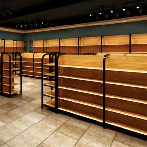 أرفف على الوجهين خمسة طبقات رفوف عرض البند الصلب المواد المعدنية لمراكز التسوق الكبيرة محلات السوبر ماركت المتاجر - Product Image 4