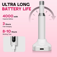 Machine à polir les ongles électrique portable conique, 3 modes, lumière LED, moteur sans balais haute vitesse, rechargeable par USB, professionnel
