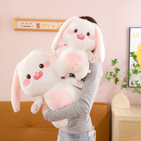 Boneka Kelinci Lucu Berkualitas Tinggi, Isi Kapas PP, Berbagai Ukuran, Desain Menggemaskan, Hadiah Nyaman untuk Anak-Anak