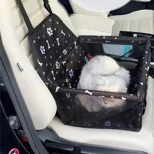 PiCi Paw ระบายอากาศและพับได้สัตว์เลี้ยงสุนัข Booster ที่นั่งเตียงสัตว์เลี้ยงตะกร้ารถสําหรับแมวสุนัขความปลอดภัยเดินทางตาข่ายกระเป๋า - Product Image 5