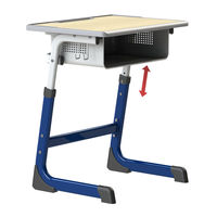 Meubles scolaires réglables en hauteur, bureau et chaise d'étude pour salle de classe, ensembles scolaires en bois pour les élèves
