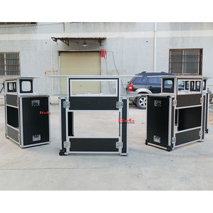 محمول Diy قابلة للطي شريط الكوكتيل حالة الطيران شريط المحمول مع عجلات - Product Image 5