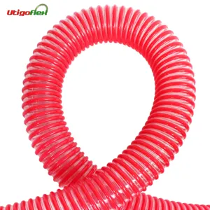 PU Suction Drain Hose Pipe With Rigid Reinforced PVC Helix Pu Hose