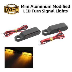 ไฟเลี้ยว LED อลูมิเนียมขนาดเล็กสำหรับมอเตอร์ไซค์ ไฟกระพริบแบบดัดแปลง เหมาะสำหรับสกู๊ตเตอร์ รถสามล้อ จักรยานไฟฟ้า อุปกรณ์เสริมอเนกประสงค์ - Product Image 6