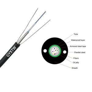 <b>Outdoor</b> Optical <b>Cable</b> Communication Central Loose Tube <b>Outdoor</b> <b>Cable</b> GYXTW Aerial Armored Wire 3KM Optical <b>Cable</b> - Product Image 4