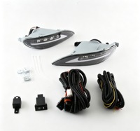 Daytime Running Light With Yellow Turn Signal LED Fog Lamp for Toyota Corolla 2003-2009, DRL Accessories for Camry