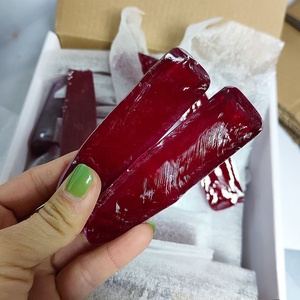 Toptan Kilo fiyat kaliteli kaba kırmızı korindon kesilmemiş 5 # yakut taş yapımı için hammadde - Product Image 3