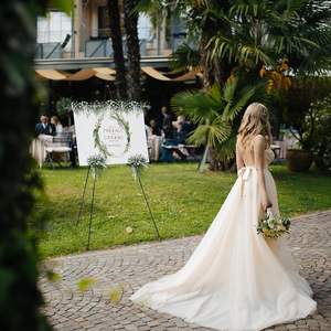 Support de bannière publicitaire imprimé, support de trépied pour affiche, panneau <span class=keywords><strong>Mr</strong></span> et Mme - Product Image 5