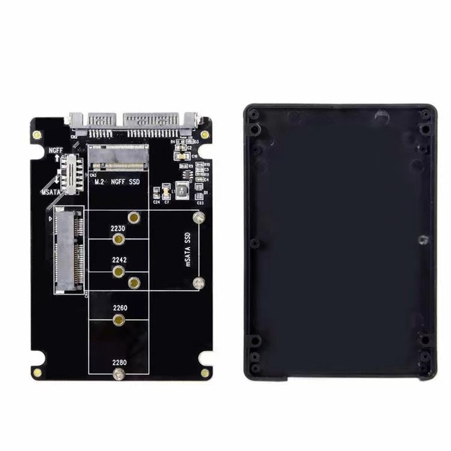 M2 MSATA Converter to SATA SSD M2 MSATA to SATA3 SSD Solid State Drive Adapter
