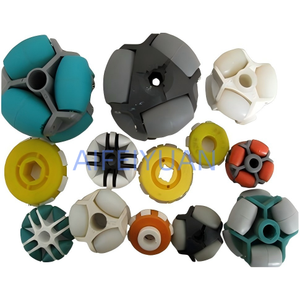 ลูกกลิ้งไนลอนขนาดเล็กเคลื่อนไหวรอบทิศทาง360 ° ล้อทำจากยางขนาดต่างๆ - Product Image 6