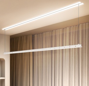 Hidden balcony home remote control lifting LED <b>lighting</b> voice control intelligent electric drying rack - Product Image 3