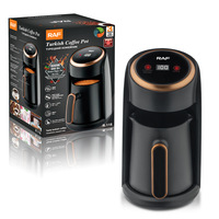 Cafetera Turca, Hervidor de Alta Temperatura de 600W, Cafetera Visual, Tetera, Espumador de Leche, Cafetera Moka, Mini Cafetera Portátil