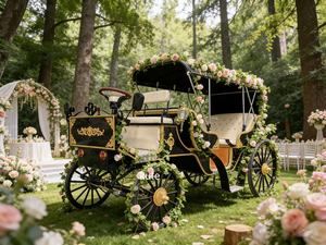 Calèche électrique sans chevaux de haute qualité, prix d'usine, vente en gros, calèche royale de princesse pour la visite touristique - Product Image 4