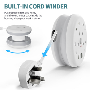 Anh có thể thu vào lưu trữ mở rộng ổ cắm với USB Loại C Dải điện mở rộng dây đa chức năng Ổ cắm điện OEM ODM Nhà cung cấp - Product Image 4