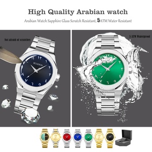 Reloj de Cuarzo de Lujo para Hombre con Esfera Árabe Personalizada, Ultrafino, de Acero Inoxidable, con Correa de Silicona, Estilo Casual, Deportivo y de Negocios - Product Image 4