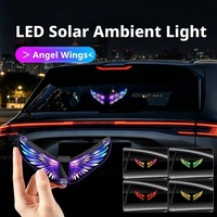 Lampe d'avertissement stroboscopique LED solaire colorée pour voiture avec ventouse ABS/acrylique ou fixation murale, double charge, double capteur, modes multiples