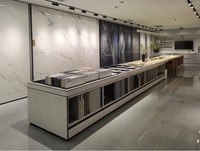 Estante de exhibición de azulejos de cerámica personalizado de fábrica Machuan 60*60/60*120cm muestra de mesa de encimera