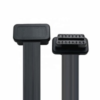 AOTAI Câble de diagnostic d'extension de ruban mâle à femelle OBD 2 OBD ii OBD-II à profil bas 16 broches entièrement connecté pour outil d'analyse