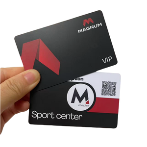 Thẻ tín dụng Kích thước Carte phòng tập thể dục PVC VIP thẻ khách hàng với mã vạch giá rẻ không tiếp xúc RFID thẻ hội viên - Product Image 1