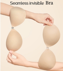 Adesivo in Silicone invisibile appiccicoso senza spalline Push up coppa di nozze reggiseno riutilizzabile coprente capezzolo bastone sul reggiseno per vestito senza schienale - Product Image 3