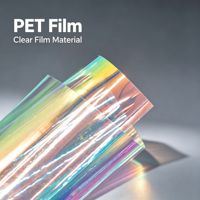 Film thermorétractable transparent anti-âge en PET, matière première de qualité alimentaire, couche résistante à l'huile, garantit un emballage thermique soigné et une découpe facile