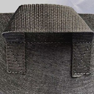 Seau de plantation en feutre - Sac de plante en tissu non tissé noir, design moderne, utilisation toute saison - Product Image 5