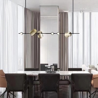 Pendentif en aluminium pour décoration intérieure, nouveau style, lustre de plafond à led, télécommande à intensité réglable