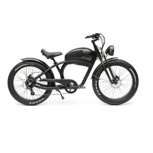 750W 1000W胖轮胎Ebike超功率Pedelec复古电动自行车复古沙滩巡洋舰电动自行车