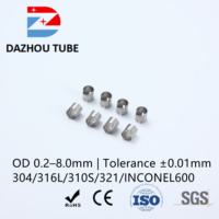 Tube capillaire en acier inoxydable 304, aiguille creuse, canule de ponction découpée au laser sur mesure, sablée, fournitures de tatouage, pliage et soudage
