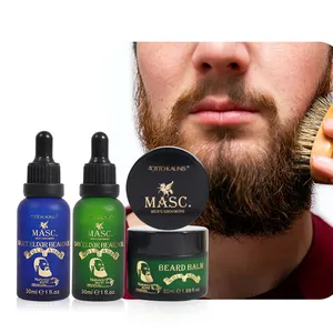 OEM Private Label 100% natural premium barba da uomo deep care grooming Beard kit per uomo logo personalizzato