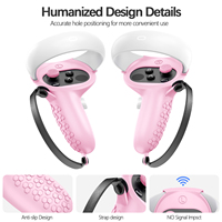 Ensemble de coques de protection en silicone pour Meta pour Oculus Quest 2, accessoires VR, 7 en 1, coque pour casque, coque pour le visage