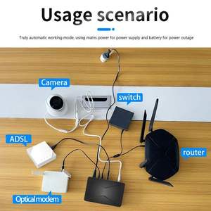 Personnalisable Mini 8800mah UPS LED Affichage 5v/9v/12v Optique Chat Moniteur Monophasé DC Courant pour Routeur Optique Chat Moniteur - Product Image 6