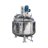 Cuve de mélange homogénéisatrice à cisaillement élevé en acier inoxydable industriel 304 pour alcool 500L 1000L 2000L avec chauffage électrique à chemise