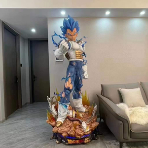 2024 última escultura de personaje de anime <span class=keywords><strong>Dragon</strong></span> <span class=keywords><strong>Ball</strong></span> artesanía de resina estatua de vegeta de gran tamaño figura de fibra de vidrio para Decoración - Product Image 2