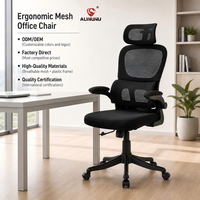 Chaise de bureau ergonomique en maille respirante ALINUNU ODM OEM pour le bureau à domicile avec soutien lombaire