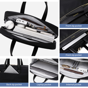 Sac pour ordinateur portable de sport universitaire en nylon léger de haute qualité pour Huawei MateBook Apple Dell 15 et 14 pouces, fermeture éclair étanche - Product Image 3
