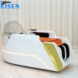 KISEN Fauteuil de lavage capillaire à vapeur de haute qualité, lit de shampoing électrique moderne pour spa avec hydrothérapie et massage thaïlandais, à vendre - Product Image 2