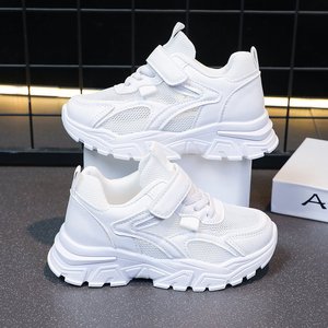 Chaussures pour filles, printemps/été/automne, semelle souple, respirantes, en cuir et maille, lacets, semelle intérieure EVA, durables - Product Image 4