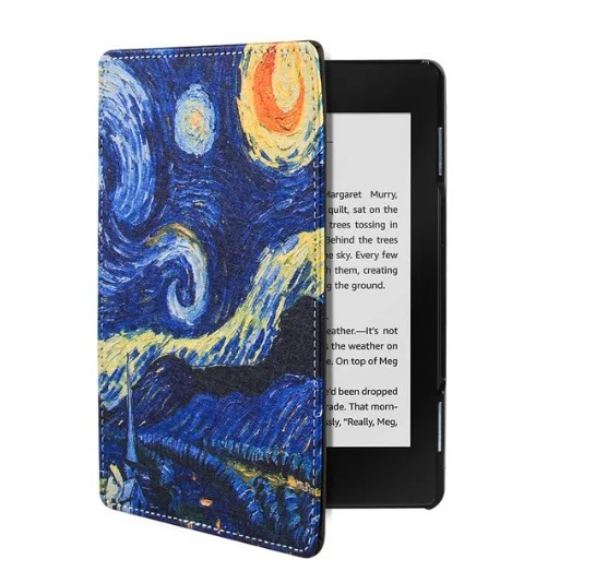 PU Leather Printed Case for Kindle 4/5 E-book Reader 6" Inch Cover (not Fit for Kindle Touch)