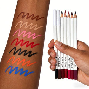 Crayon à lèvres personnalisé imperméable, couleur nude crémeuse, brun foncé, rouge, noir, rose, marque privée, maquillage - Product Image 2