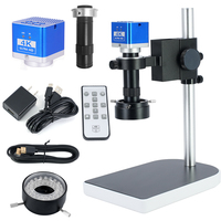 SANQTID TD-10ML-B40 130X Electron Digital Microscope HDMI 4K Industrial Camera Mobile Phone PCB Repair Measurement LED Magnifier