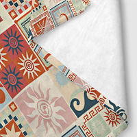 Couverture personnalisée Boho Favorite Celestial, motif géométrique soleil et lune, en flanelle, pour chambre à coucher, canapé, salon, décoration de la maison, cadeau