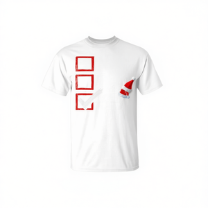 6 7 Meme T-shirt natalizia Tri-Blend bianca con design natalizio - Product Image 2