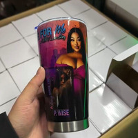Gobelet isotherme personnalisé avec logo, 20 oz, à double paroi en acier inoxydable, avec couvercle, pour sublimation, idéal comme cadeau
