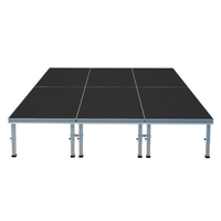 Plateforme de scène mobile à quatre pieds réglable en hauteur pour événements en salle de concert