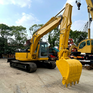 Excavatrice Komatsu PC128us d'occasion à bas prix, excavatrice diesel à balayage zéro avec lame de remblayage - Product Image 1