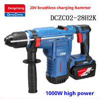 Marteau perforateur 20V haute puissance, charge lithium, marteau perforateur industriel, mandrin SDS Plus pour démolition du béton, batterie 220V