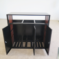 Trois poubelles et boîtes de recyclage pour l'extérieur Poubelle de recyclage bon marché étanche Conteneurs Poubelle de patio unique Poubelles de déchets en bois