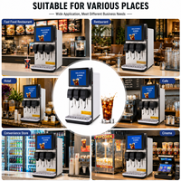Distributeur de boissons gazeuses commercial OEM à 3 robinets, machine à faire des boissons gazeuses, cola, soda, pour snack-bar, épicerie