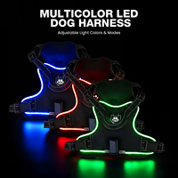 Özelleştirilebilir Rahat Nefes Alabilen LED Işıklı Köpek Yeleği Yansıtıcı Hava Geçirgen Tasarımlı Çekişsiz Dış Mekan Güneş Enerjili Şarj Edilebilir Tasarım